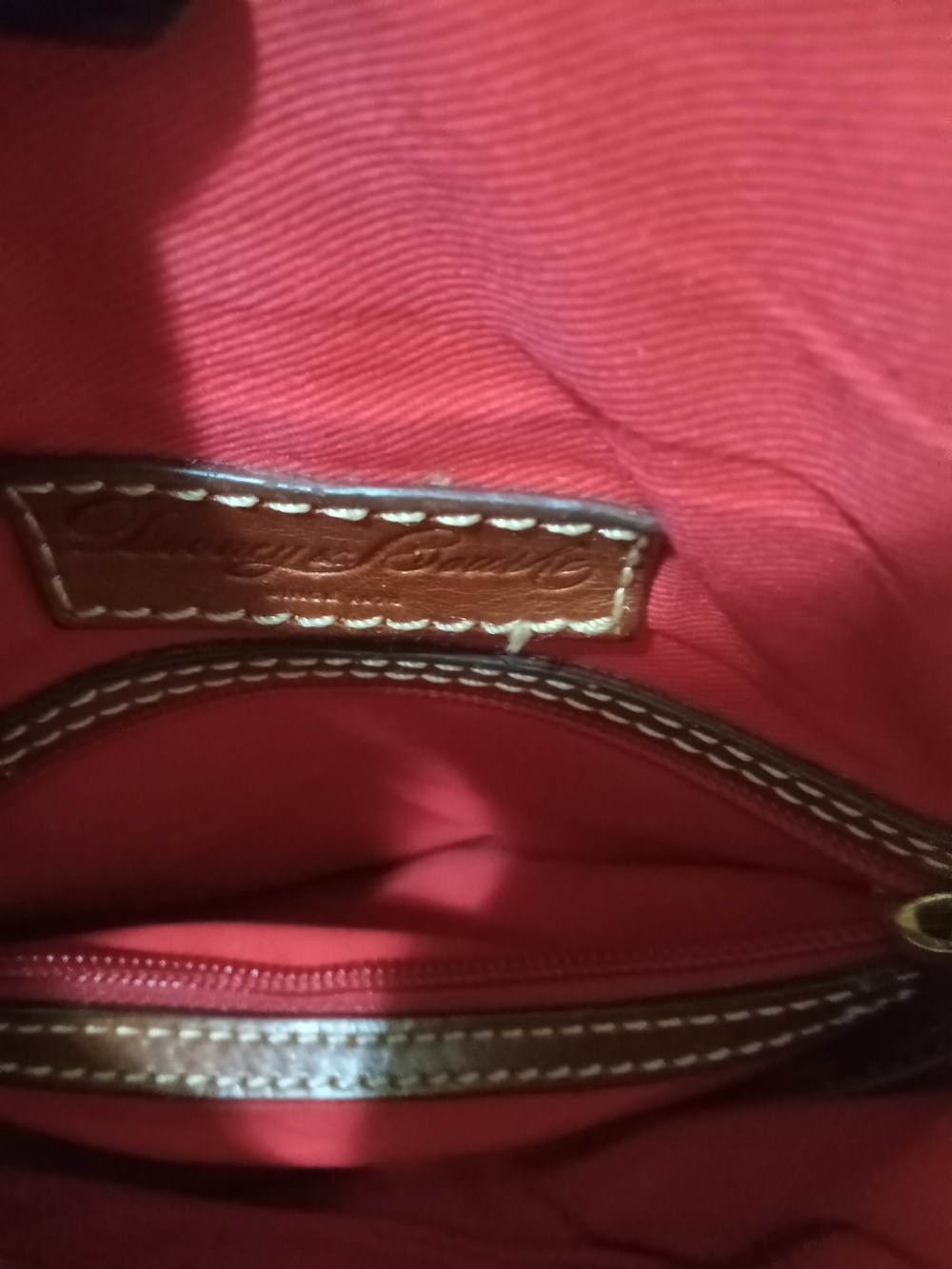 Dooney & Bourke Purple Pebbled Leather Crossbody Bag EUC - Picture 10 of 16